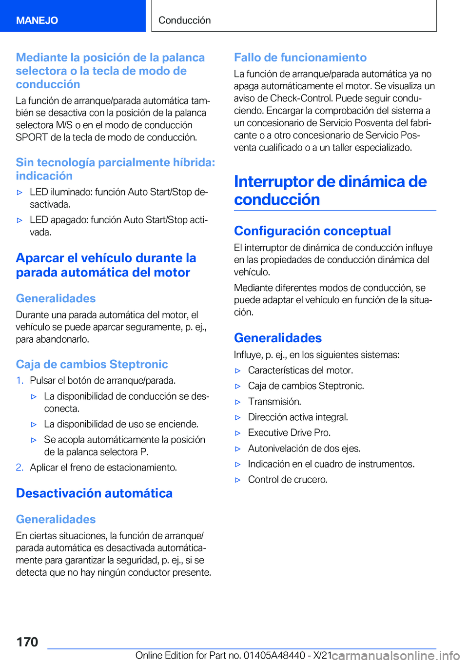 BMW X7 2022  Manuales de Empleo (in Spanish) �M�e�d�i�a�n�t�e��l�a��p�o�s�i�c�i�