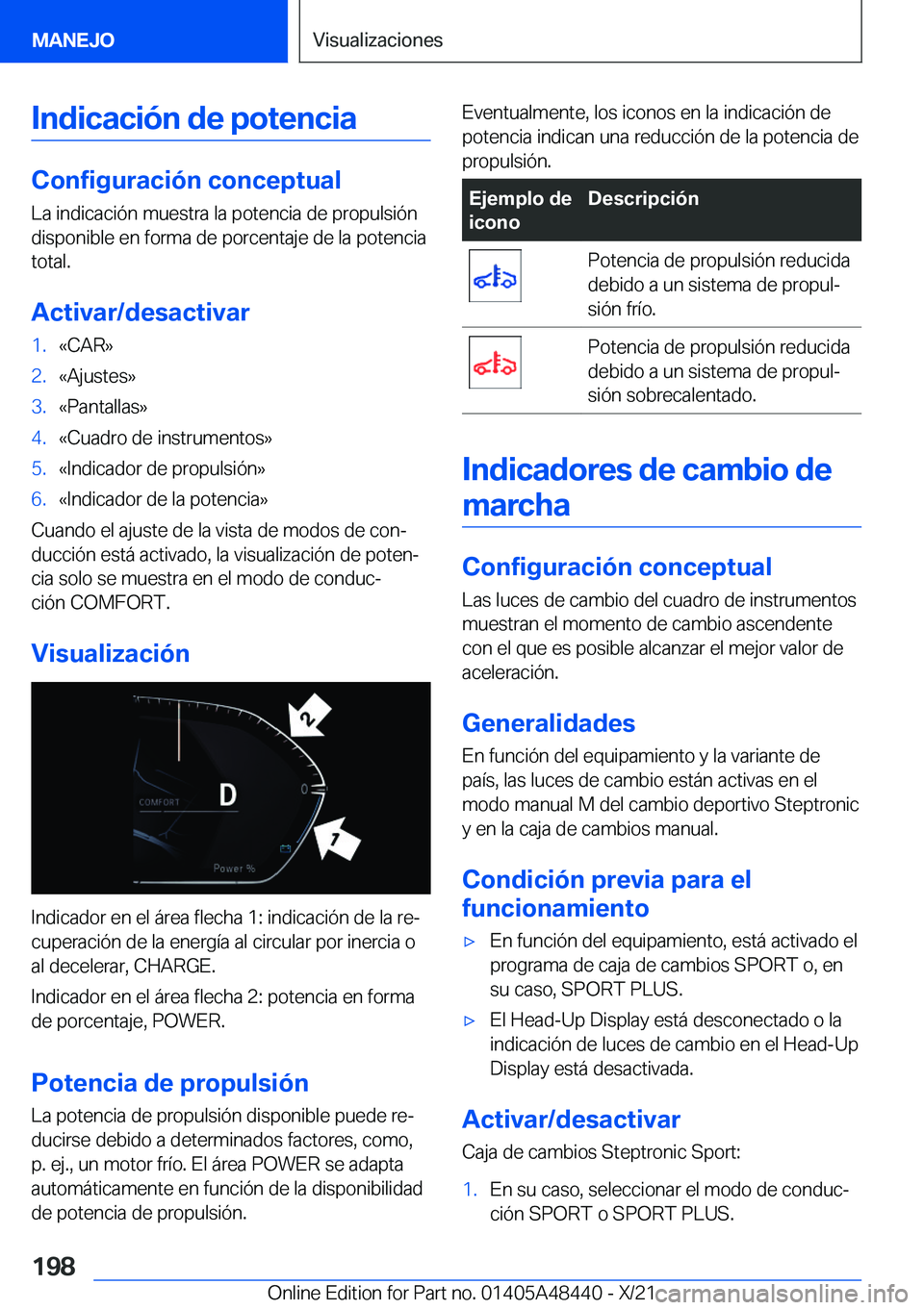 BMW X7 2022  Manuales de Empleo (in Spanish) �I�n�d�i�c�a�c�i�