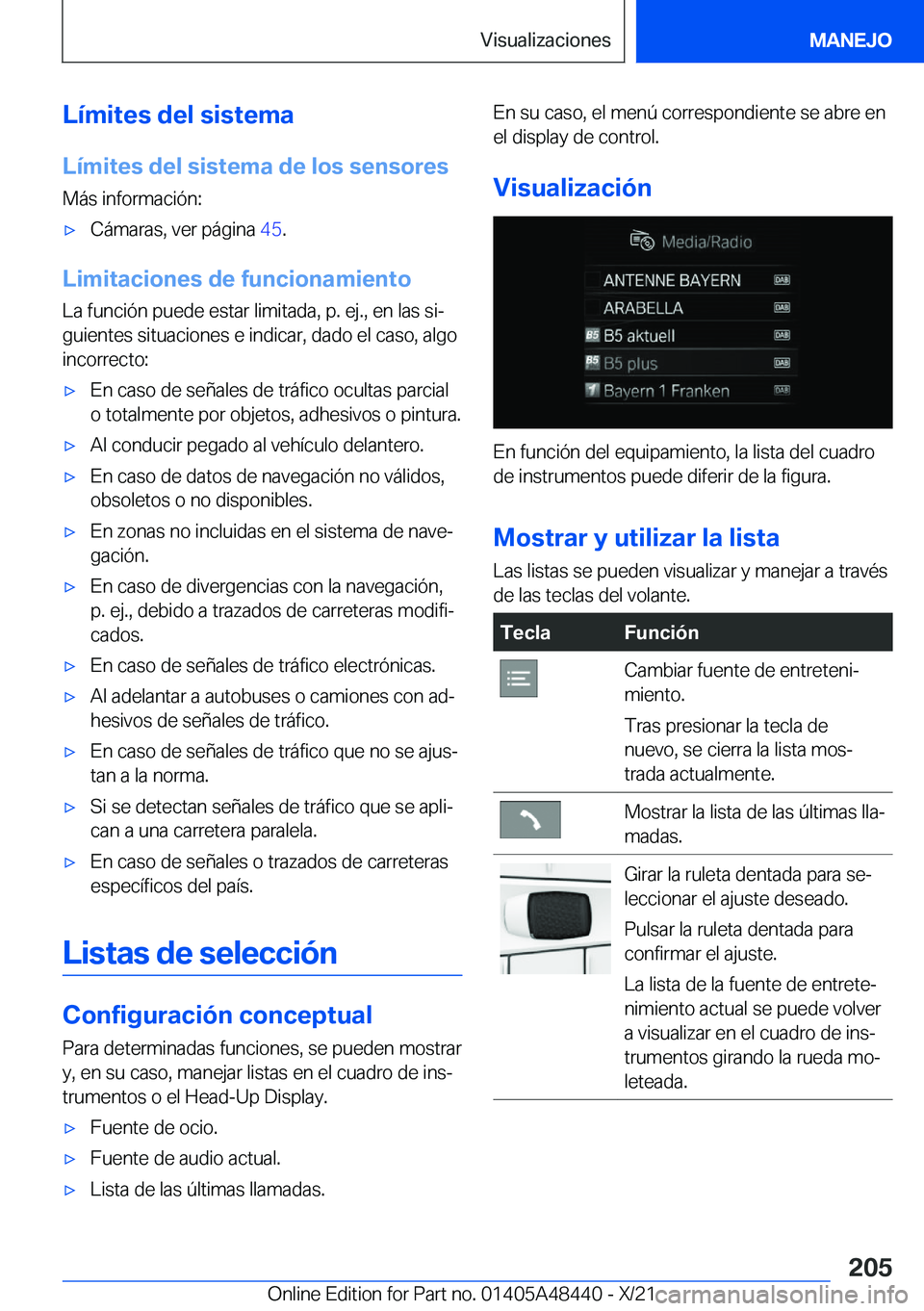BMW X7 2022  Manuales de Empleo (in Spanish) �L�