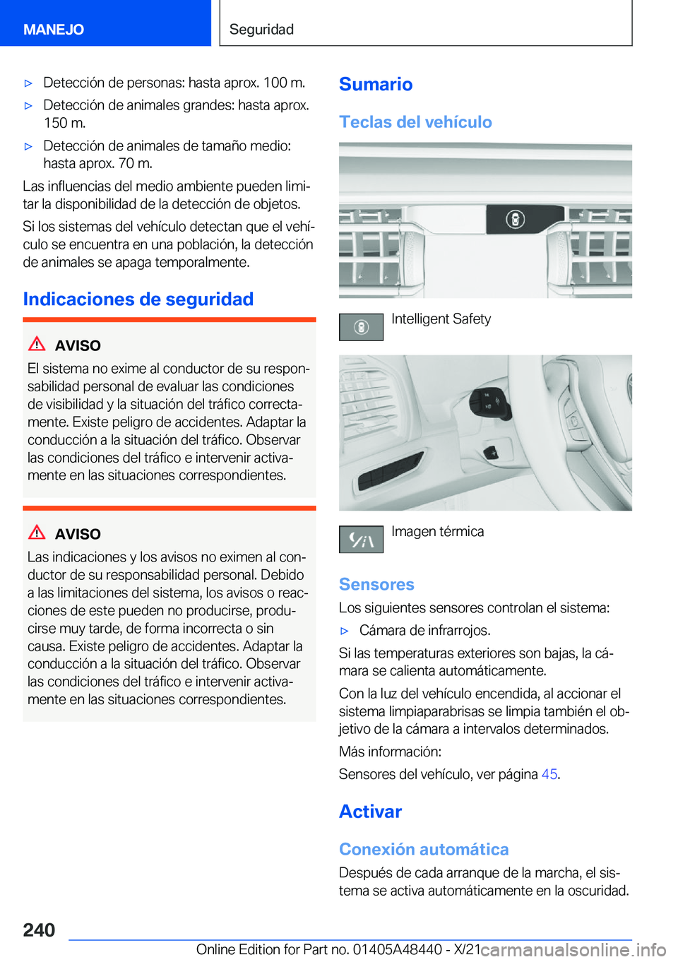 BMW X7 2022  Manuales de Empleo (in Spanish) x�D�e�t�e�c�c�i�