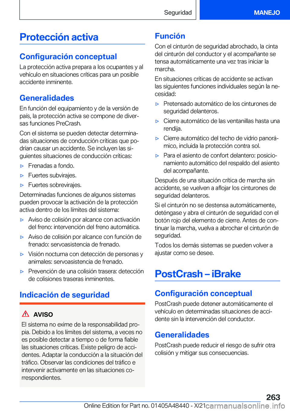 BMW X7 2022  Manuales de Empleo (in Spanish) �P�r�o�t�e�c�c�i�