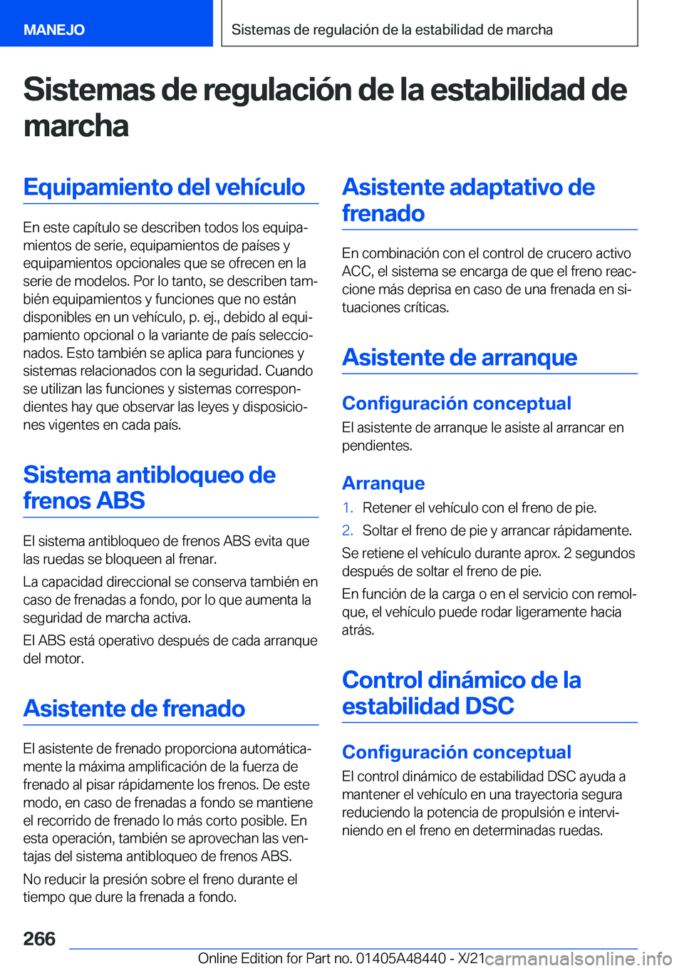 BMW X7 2022  Manuales de Empleo (in Spanish) �S�i�s�t�e�m�a�s��d�e��r�e�g�u�l�a�c�i�