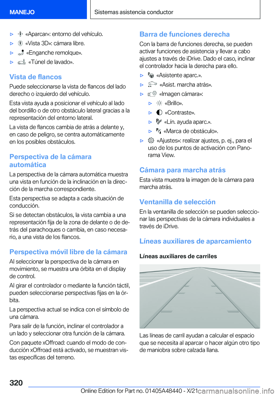 BMW X7 2022  Manuales de Empleo (in Spanish) x���«�A�p�a�r�c�a�r�{�:��e�n�t�o�r�n�o��d�e�l��v�e�h�