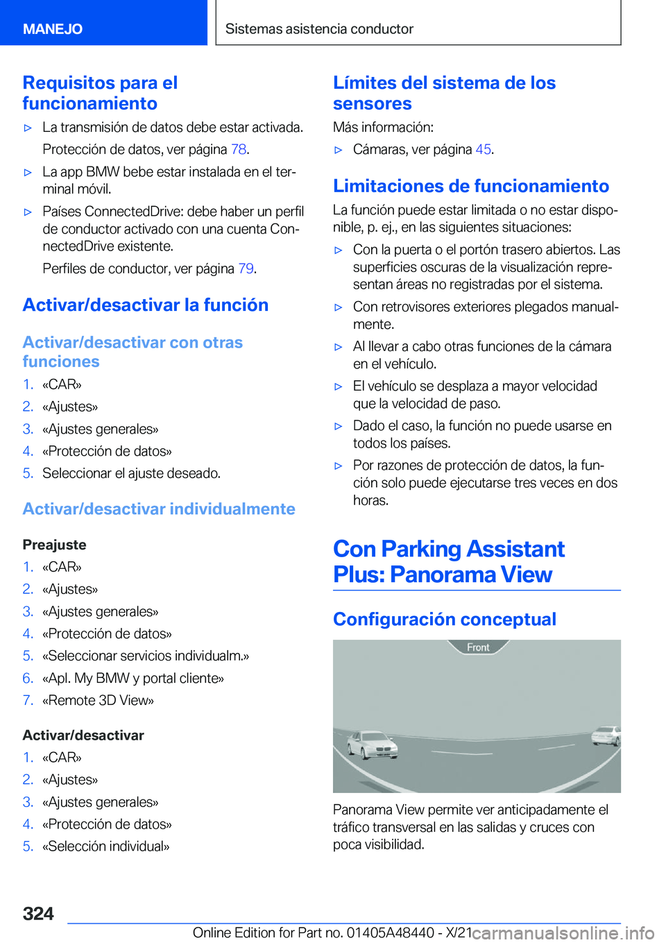 BMW X7 2022  Manuales de Empleo (in Spanish) �R�e�q�u�i�s�i�t�o�s��p�a�r�a��e�l
�f�u�n�c�i�o�n�a�m�i�e�n�t�ox�L�a��t�r�a�n�s�m�i�s�i�