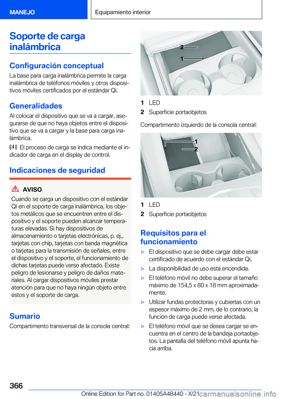 BMW X7 2022  Manuales de Empleo (in Spanish) �S�o�p�o�r�t�e��d�e��c�a�r�g�a�i�n�a�l�
