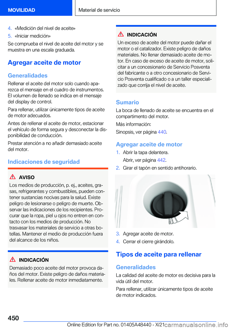 BMW X7 2022  Manuales de Empleo (in Spanish) �4�.�«�M�e�d�i�c�i�