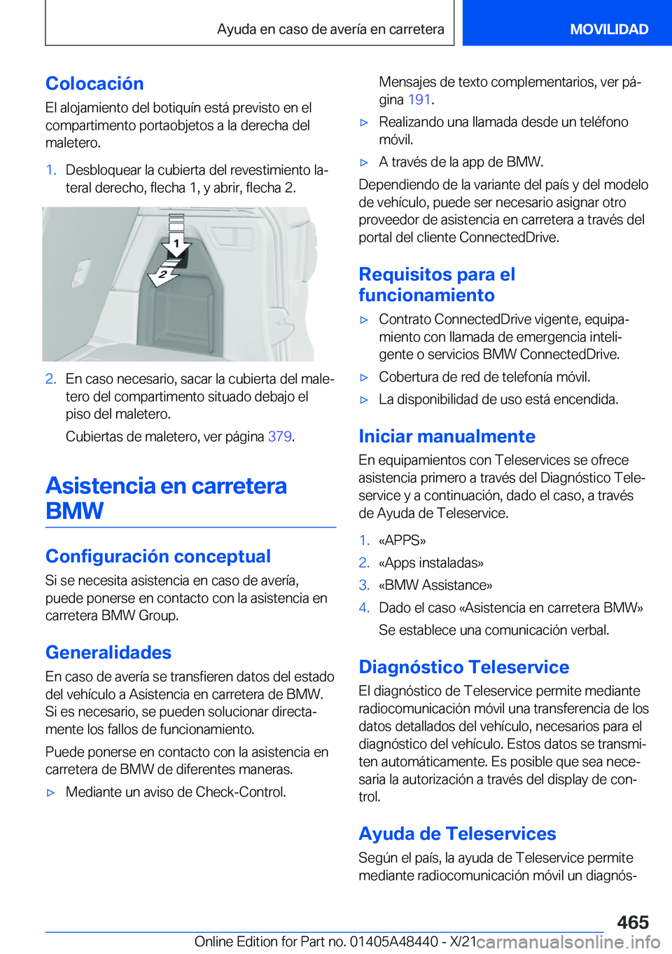 BMW X7 2022  Manuales de Empleo (in Spanish) �C�o�l�o�c�a�c�i�