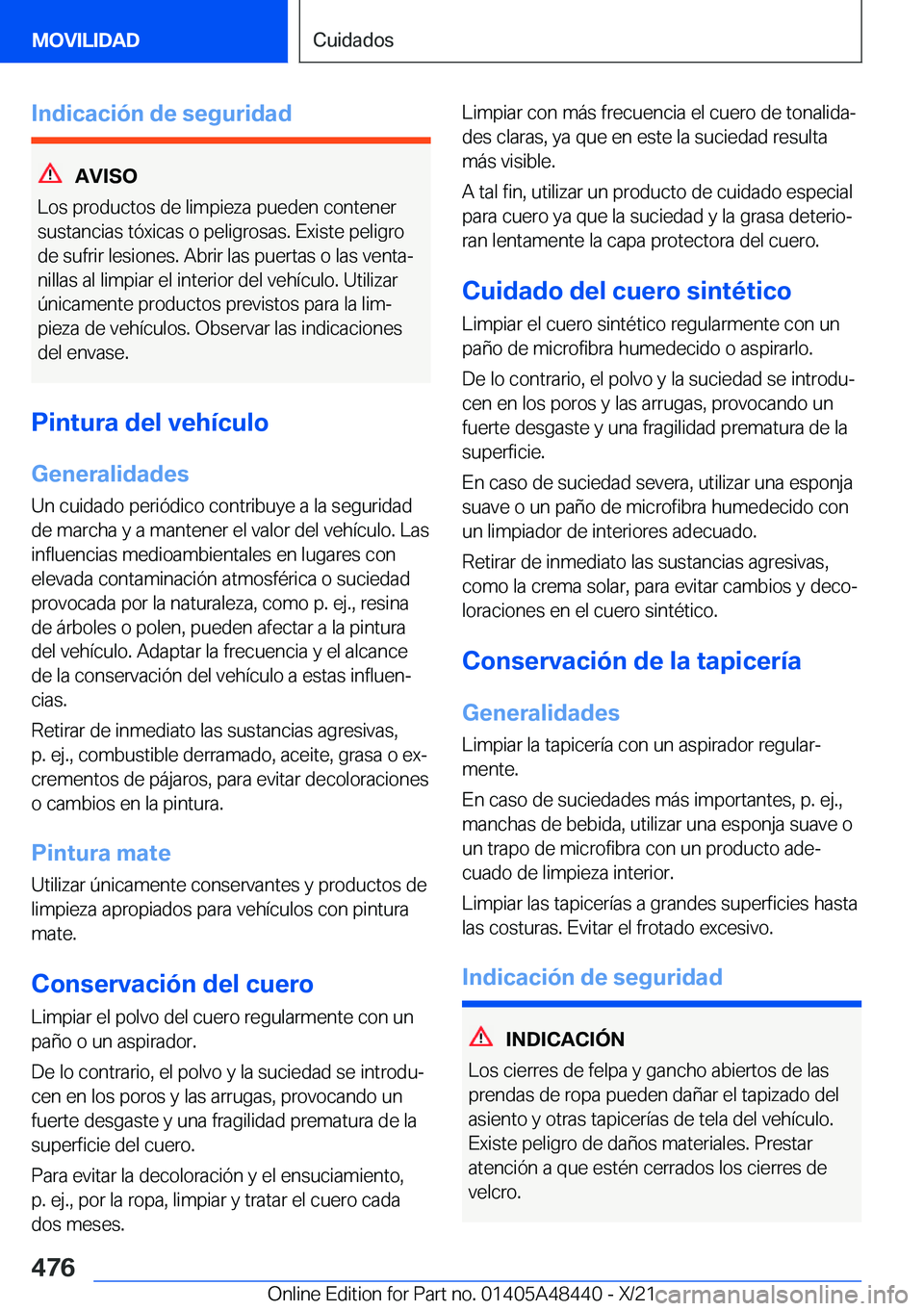 BMW X7 2022  Manuales de Empleo (in Spanish) �I�n�d�i�c�a�c�i�
