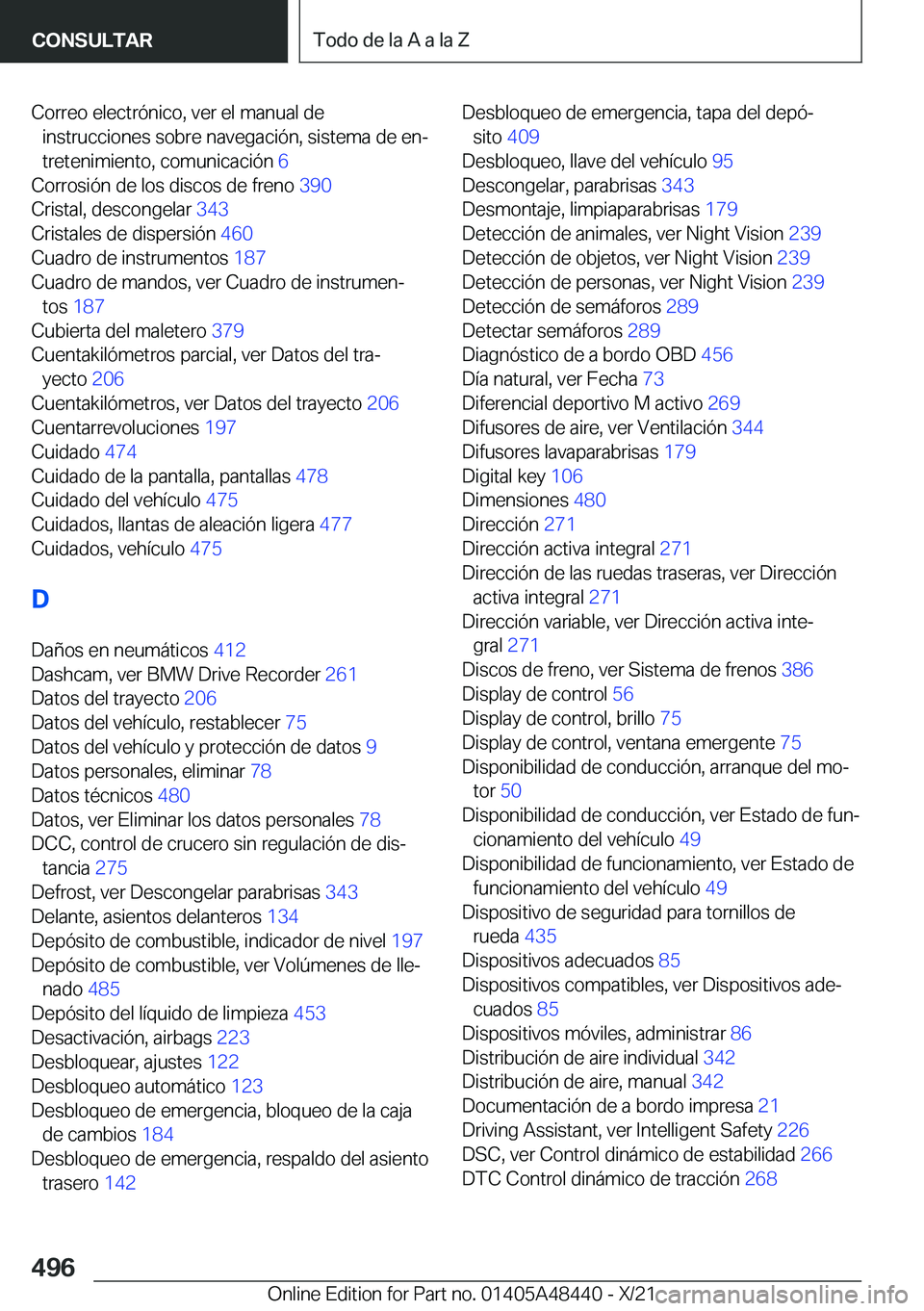 BMW X7 2022  Manuales de Empleo (in Spanish) �C�o�r�r�e�o��e�l�e�c�t�r�