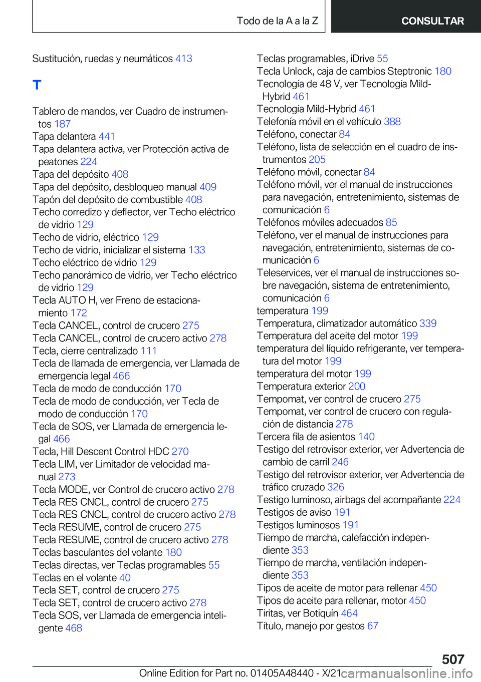BMW X7 2022  Manuales de Empleo (in Spanish) �S�u�s�t�i�t�u�c�i�