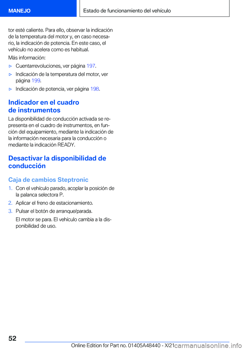 BMW X7 2022  Manuales de Empleo (in Spanish) �t�o�r��e�s�t�