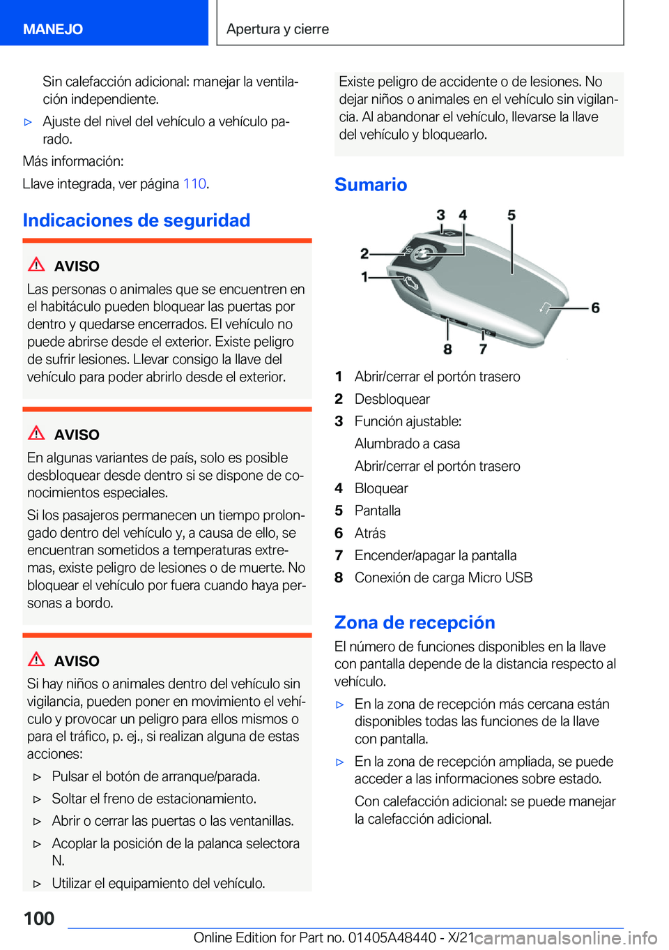 BMW X7 2022  Manuales de Empleo (in Spanish) �S�i�n��c�a�l�e�f�a�c�c�i�