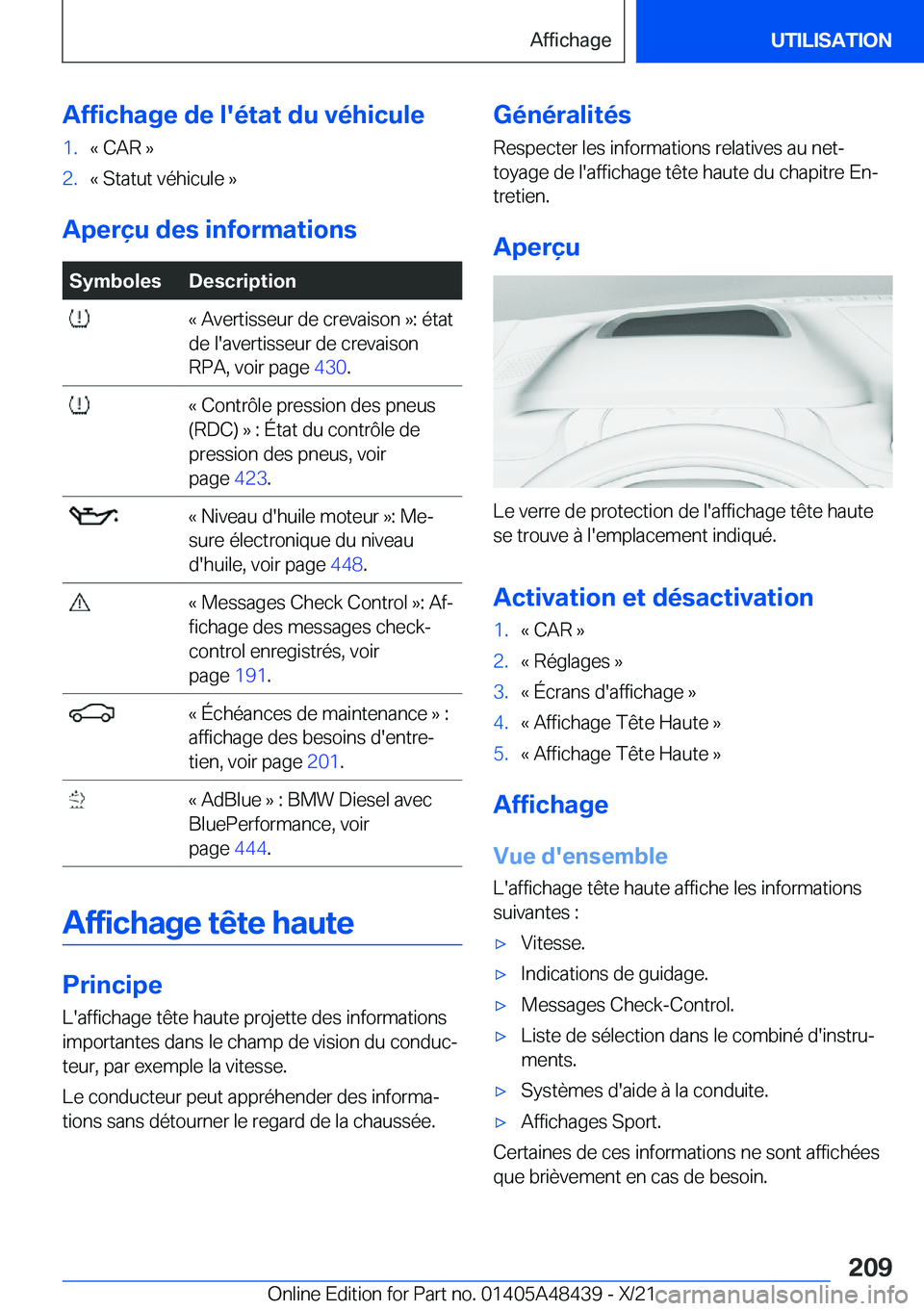 BMW X7 2022  Notices Demploi (in French) �A�f�f�i�c�h�a�g�e��d�e��l�'�é�t�a�t��d�u��v�é�h�i�c�u�l�e�1�.�k��C�A�R��{�2�.�k��S�t�a�t�u�t��v�é�h�i�c�u�l�e��{
�A�p�e�r�ç�u��d�e�s��i�n�f�o�r�m�a�t�i�o�n�s
�S�y�m�b�o�l�e�s�D�e�s