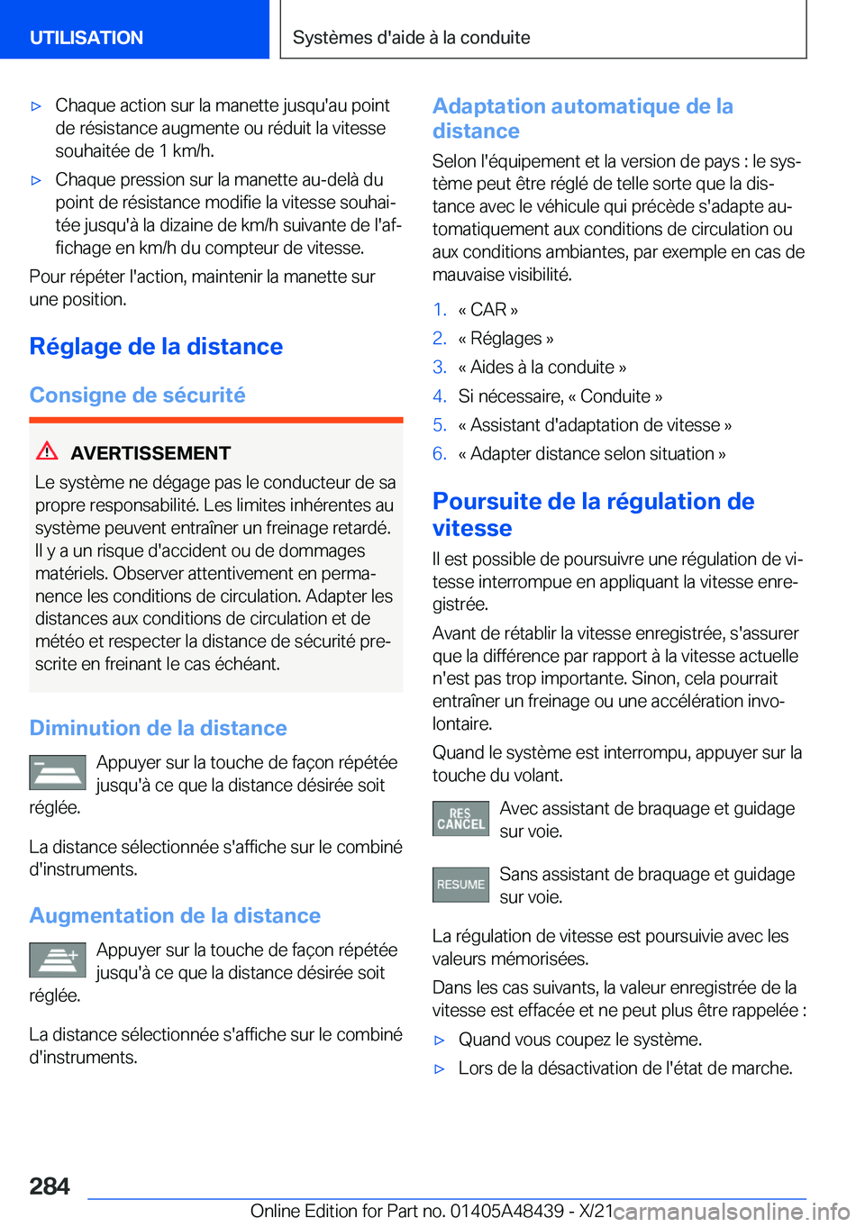 BMW X7 2022  Notices Demploi (in French) 'x�C�h�a�q�u�e��a�c�t�i�o�n��s�u�r��l�a��m�a�n�e�t�t�e��j�u�s�q�u�'�a�u��p�o�i�n�t�d�e��r�é�s�i�s�t�a�n�c�e��a�u�g�m�e�n�t�e��o�u��r�é�d�u�i�t��l�a��v�i�t�e�s�s�e�s�o�u�h�a�i�t�