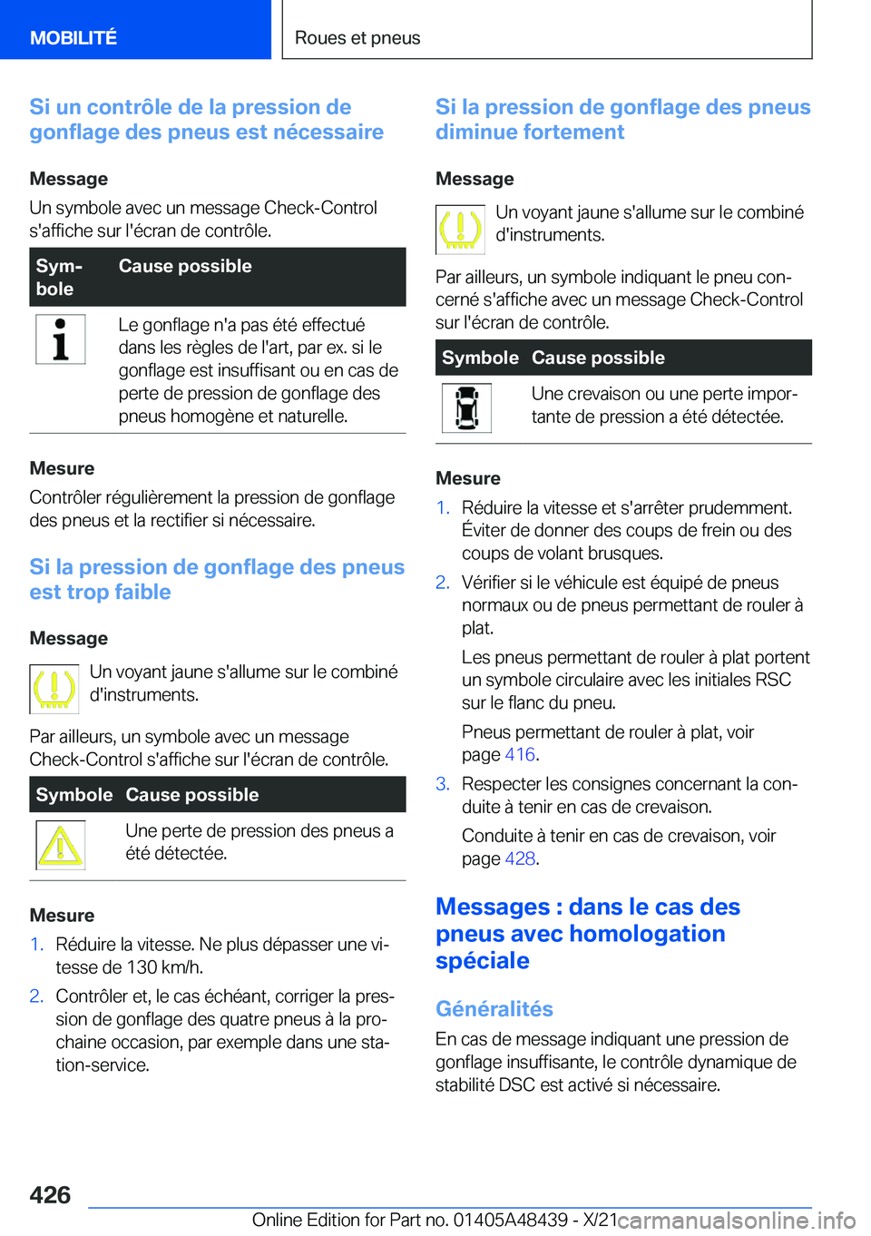 BMW X7 2022  Notices Demploi (in French) �S�i��u�n��c�o�n�t�r�