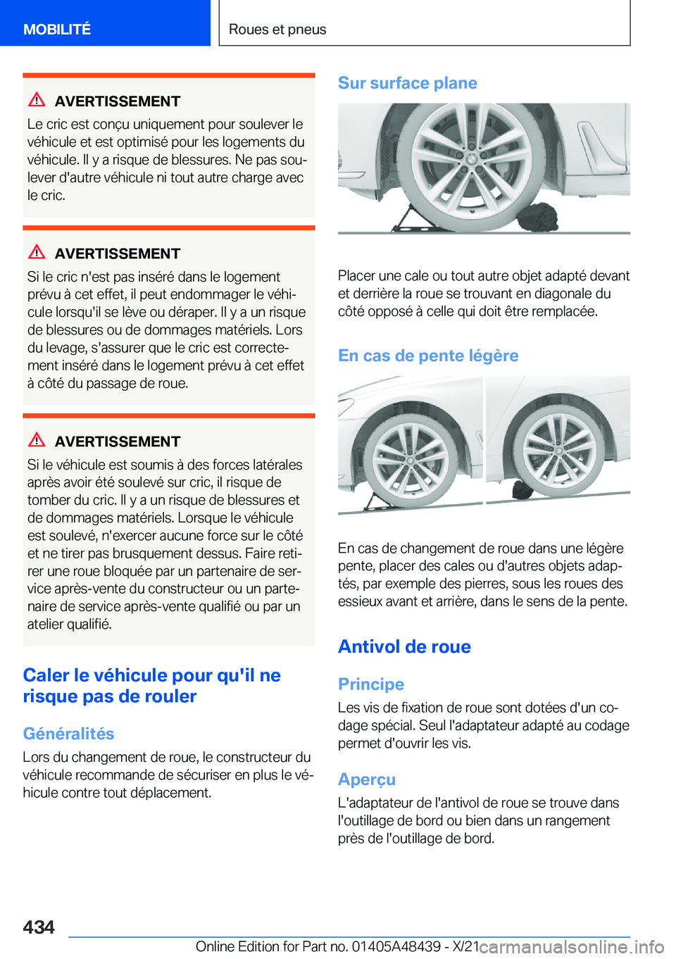 BMW X7 2022  Notices Demploi (in French) �A�V�E�R�T�I�S�S�E�M�E�N�T
�L�e��c�r�i�c��e�s�t��c�o�n�ç�u��u�n�i�q�u�e�m�e�n�t��p�o�u�r��s�o�u�l�e�v�e�r��l�e
�v�é�h�i�c�u�l�e��e�t��e�s�t��o�p�t�i�m�i�s�é��p�o�u�r��l�e�s��l�o�g�e�m�
