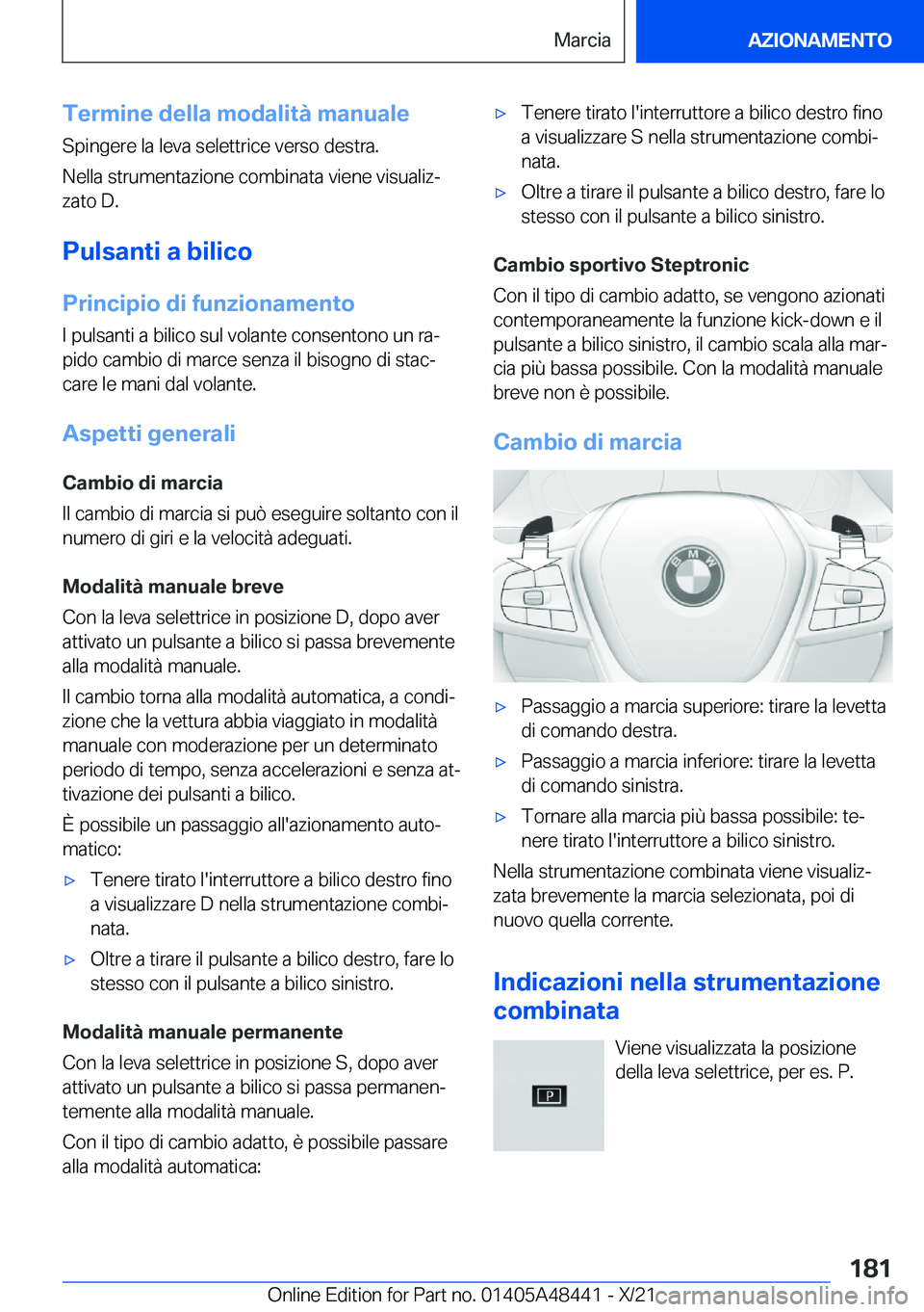 BMW X7 2022  Libretti Di Uso E manutenzione (in Italian) �T�e�r�m�i�n�e��d�e�l�l�a��m�o�d�a�l�i�t�
