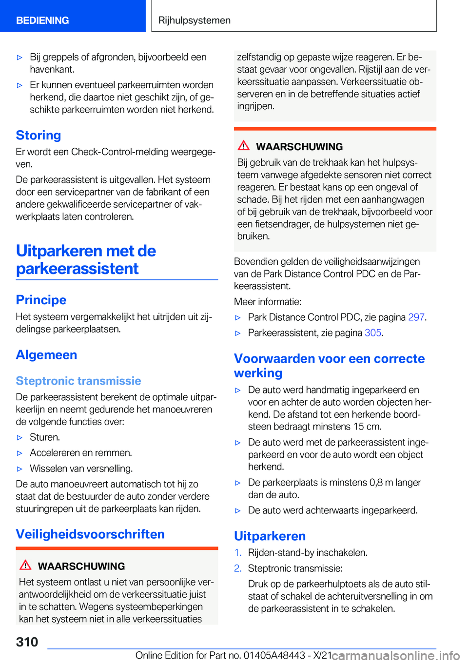 BMW X7 2022  Instructieboekjes (in Dutch) 'x�B�i�j��g�r�e�p�p�e�l�s��o�f��a�f�g�r�o�n�d�e�n�,��b�i�j�v�o�o�r�b�e�e�l�d��e�e�n
�h�a�v�e�n�k�a�n�t�.'x�E�r��k�u�n�n�e�n��e�v�e�n�t�u�e�e�l��p�a�r�k�e�e�r�r�u�i�m�t�e�n��w�o�r�d�e�