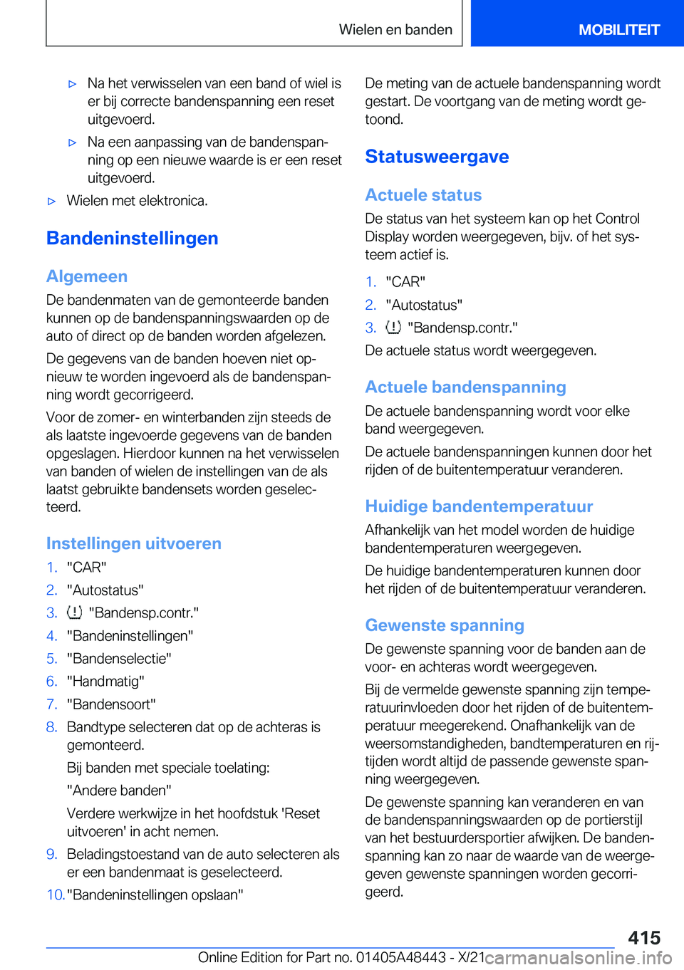 BMW X7 2022  Instructieboekjes (in Dutch) 'x�N�a��h�e�t��v�e�r�w�i�s�s�e�l�e�n��v�a�n��e�e�n��b�a�n�d��o�f��w�i�e�l��i�s�e�r��b�i�j��c�o�r�r�e�c�t�e��b�a�n�d�e�n�s�p�a�n�n�i�n�g��e�e�n��r�e�s�e�t
�u�i�t�g�e�v�o�e�r�d�.'x�
