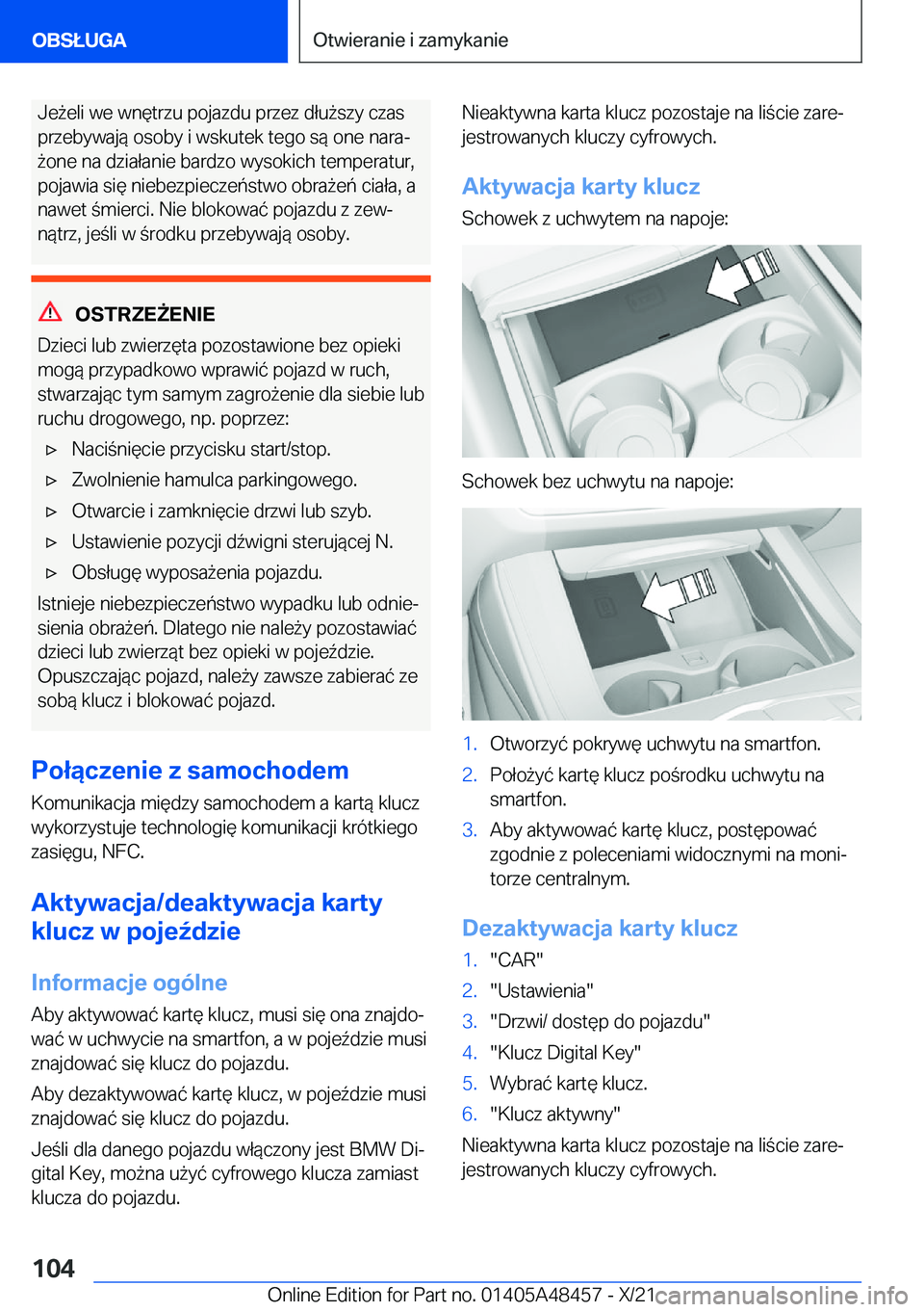 BMW X7 2022  Instrukcja obsługi (in Polish) �J�e9�e�l�i��w�e��w�n�