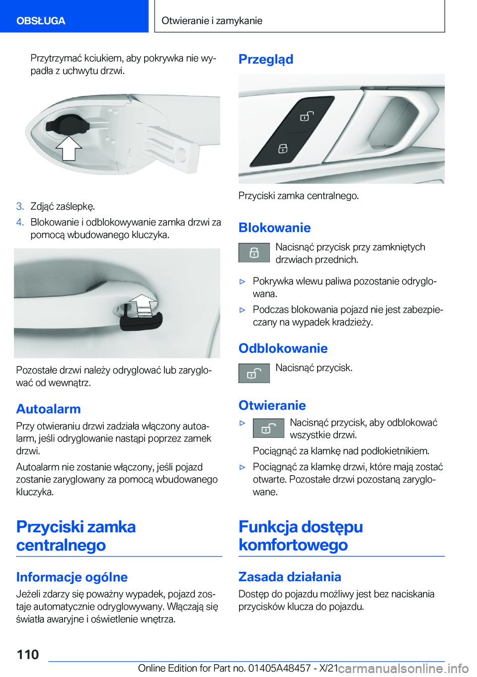 BMW X7 2022  Instrukcja obsługi (in Polish) �P�r�z�y�t�r�z�y�m�a�