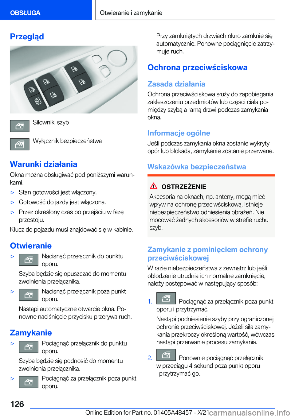 BMW X7 2022  Instrukcja obsługi (in Polish) �P�r�z�e�g�l�ą�d
�S�i�ł�o�w�n�i�k�i��s�z�y�b
�W�y�ł�