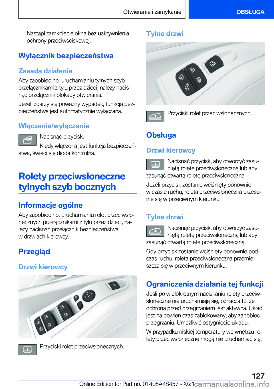 BMW X7 2022  Instrukcja obsługi (in Polish) �N�a�s�t�