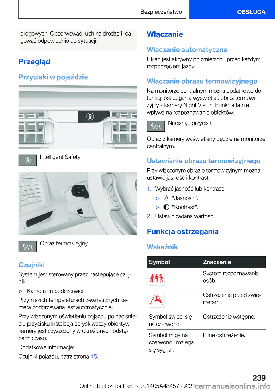 BMW X7 2022  Instrukcja obsługi (in Polish) �d�r�o�g�o�w�y�c�h�.��O�b�s�e�r�w�o�w�a�