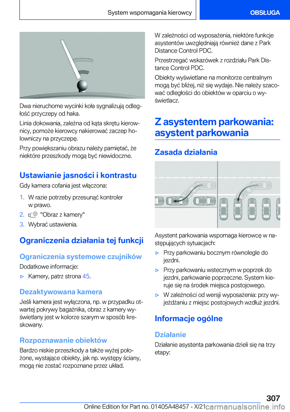 BMW X7 2022  Instrukcja obsługi (in Polish) �D�w�a��n�i�e�r�u�c�h�o�m�e��w�y�c�i�n�k�i��k�o�ł�a��s�y�g�n�a�l�i�z�u�j�