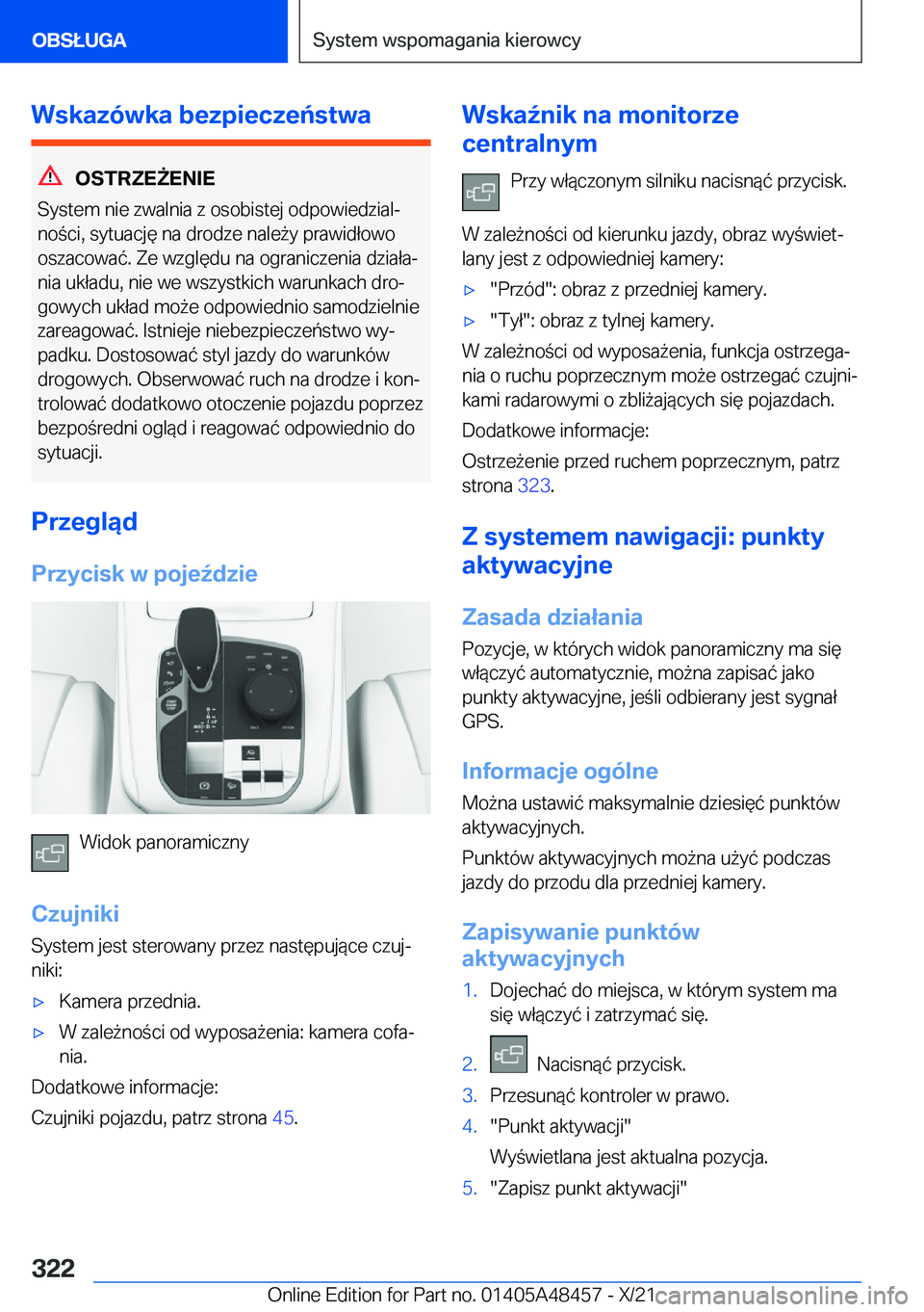 BMW X7 2022  Instrukcja obsługi (in Polish) �W�s�k�a�z�