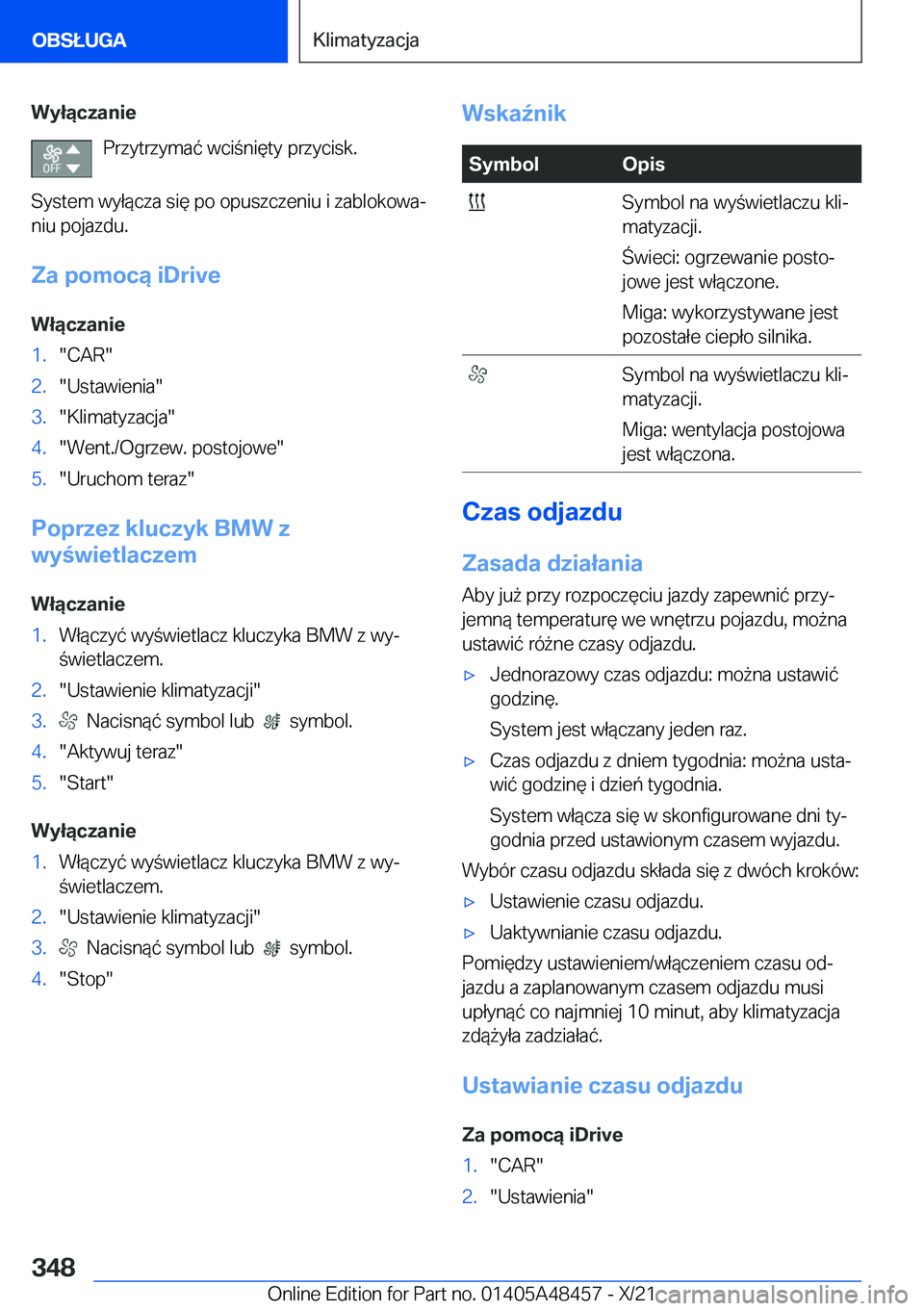 BMW X7 2022  Instrukcja obsługi (in Polish) �W�y�ł�ą�c�z�a�n�i�e�P�r�z�y�t�r�z�y�m�a�