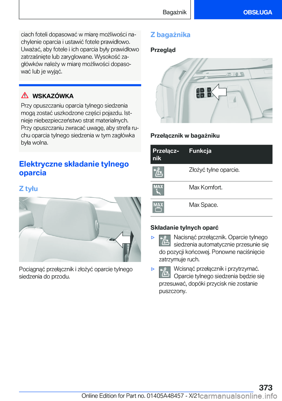 BMW X7 2022  Instrukcja obsługi (in Polish) �c�i�a�c�h��f�o�t�e�l�i��d�o�p�a�s�o�w�a�