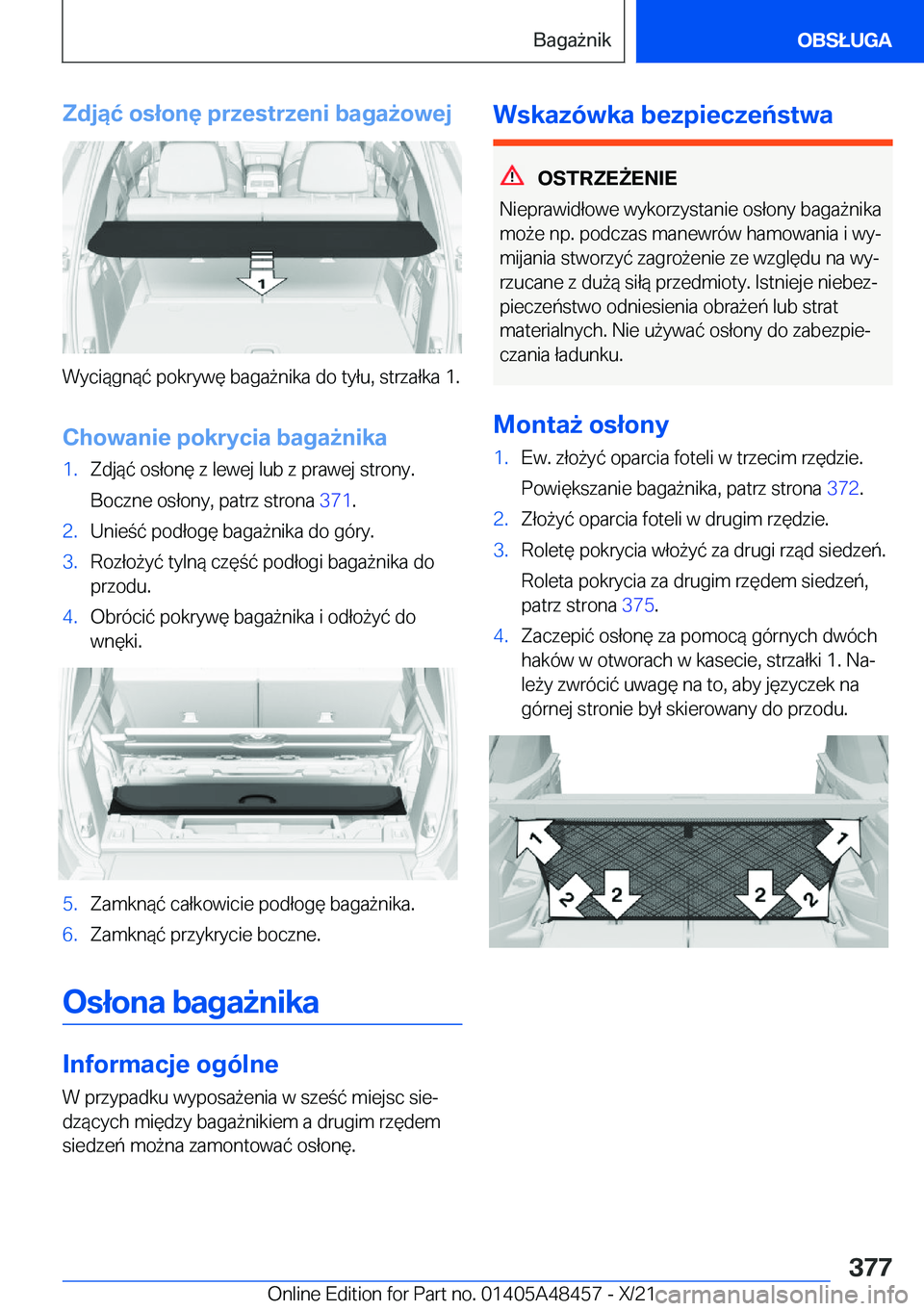 BMW X7 2022  Instrukcja obsługi (in Polish) �Z�d�j�ą�ć��o�s�ł�o�n�