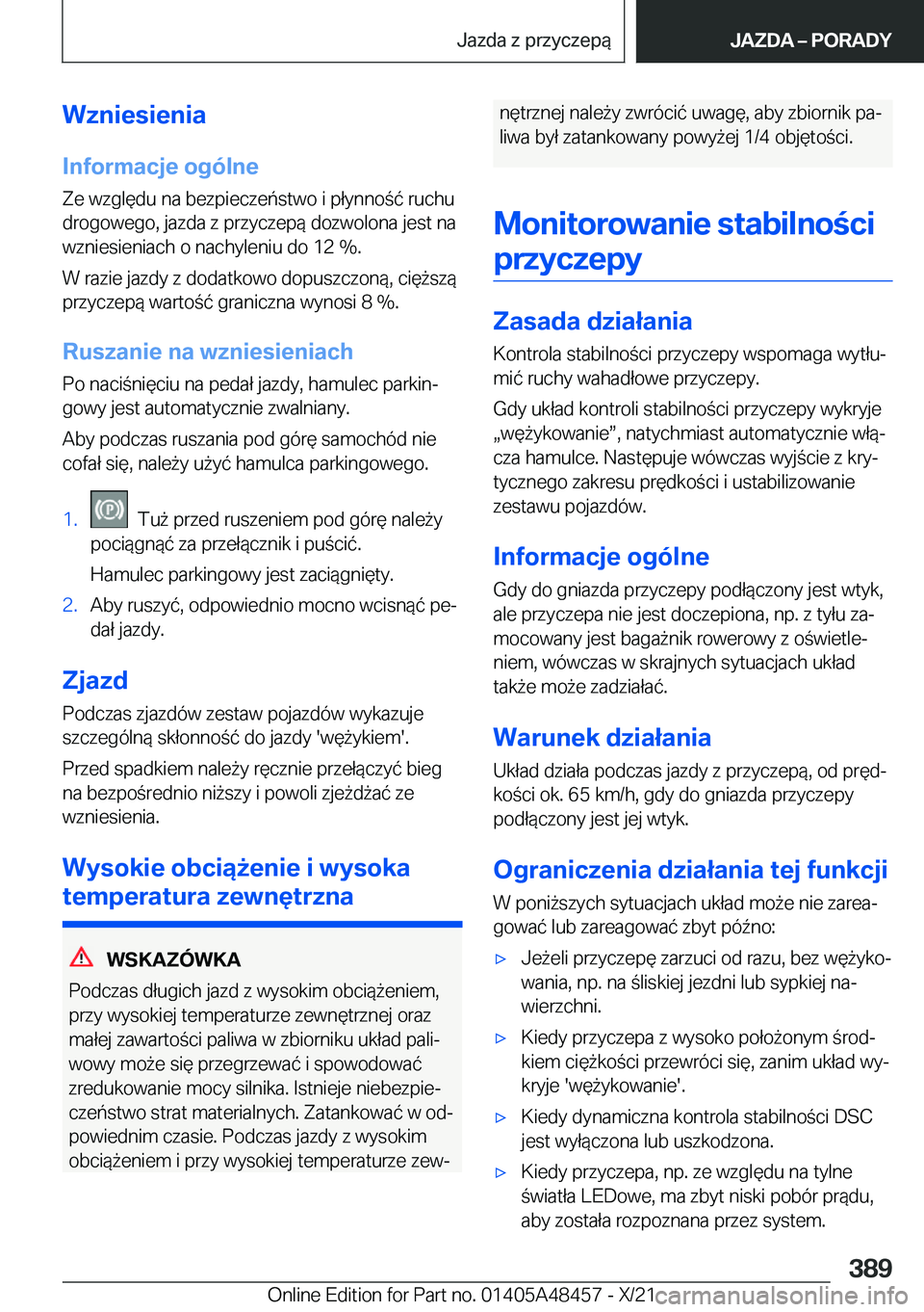 BMW X7 2022  Instrukcja obsługi (in Polish) �W�z�n�i�e�s�i�e�n�i�a�I�n�f�o�r�m�a�c�j�e��o�g�