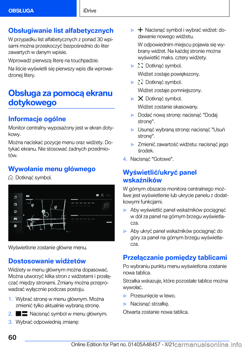 BMW X7 2022  Instrukcja obsługi (in Polish) �O�b�s�ł�u�g�i�w�a�n�i�e��l�i�s�t��a�l�f�a�b�e�t�y�c�z�n�y�c�h�W��p�r�z�y�p�a�d�k�u��l�i�s�t��a�l�f�a�b�e�t�y�c�z�n�y�c�h��z��p�o�n�a�d��3�0��w�p�ij�s�a�m�i��m�o9�n�a��p�r�z�e�s�k�o�c�z�