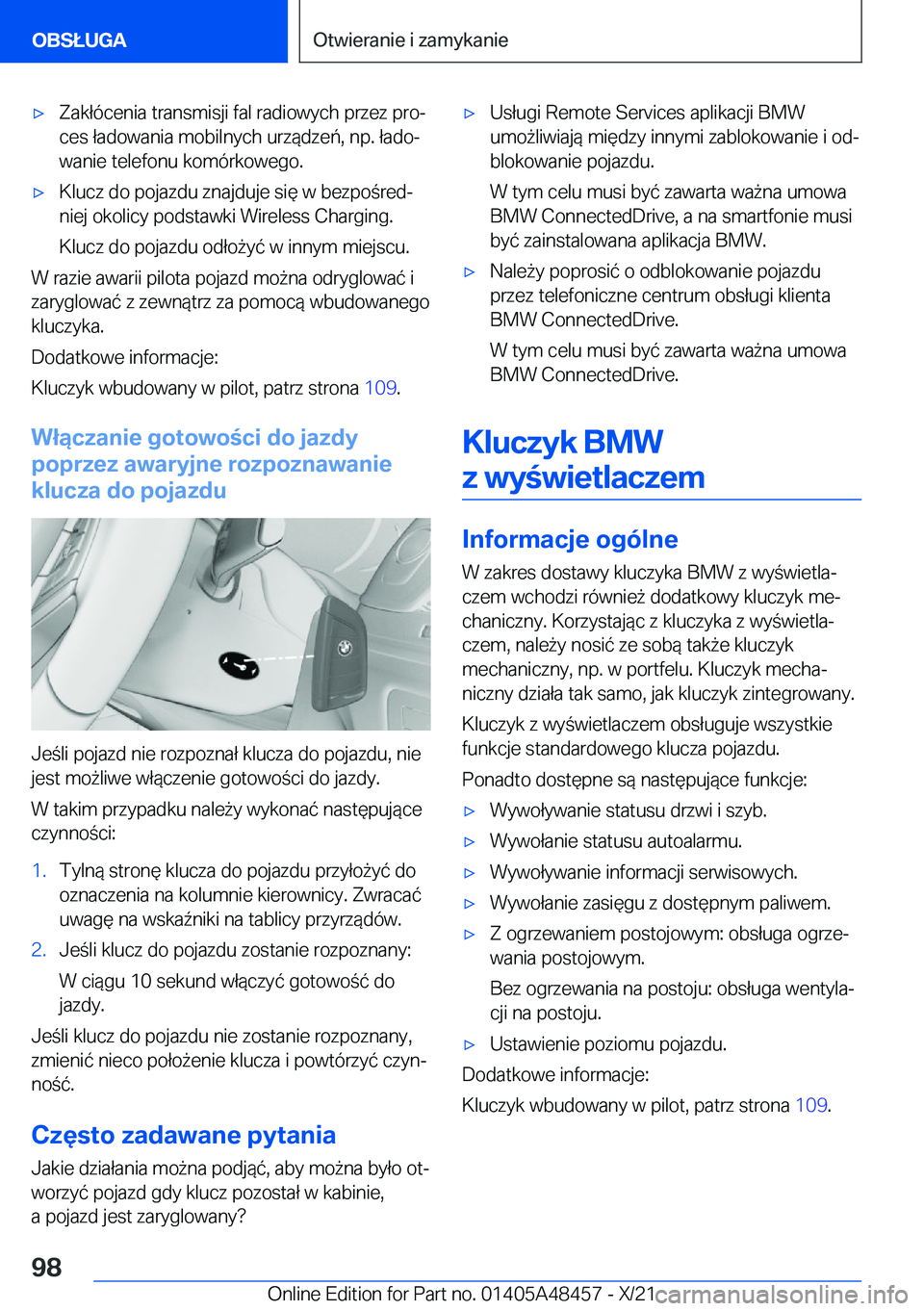 BMW X7 2022  Instrukcja obsługi (in Polish) 'x�Z�a�k�ł�