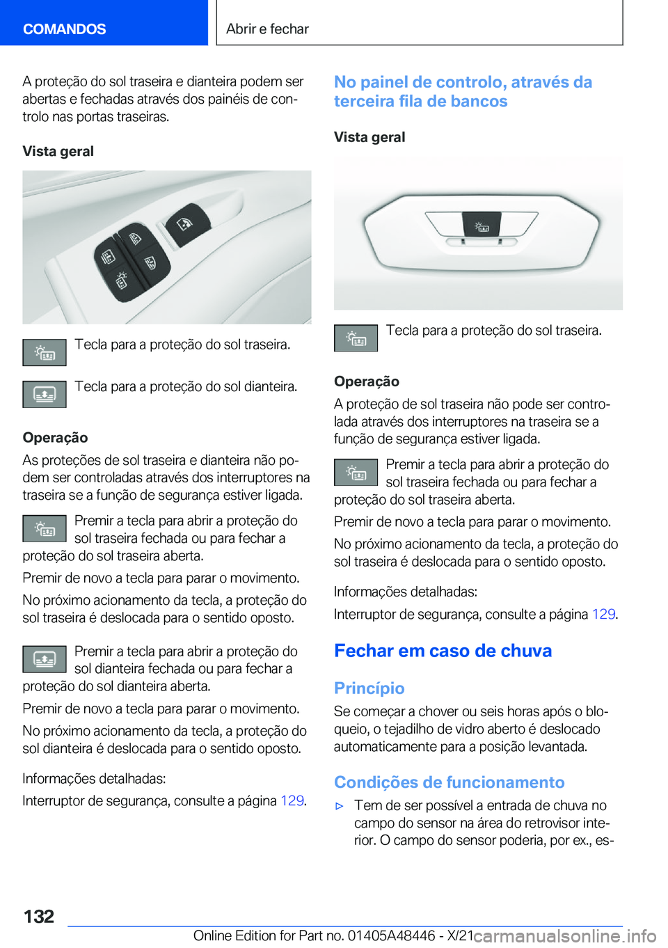 BMW X7 2022  Manual do condutor (in Portuguese) �A��p�r�o�t�e�