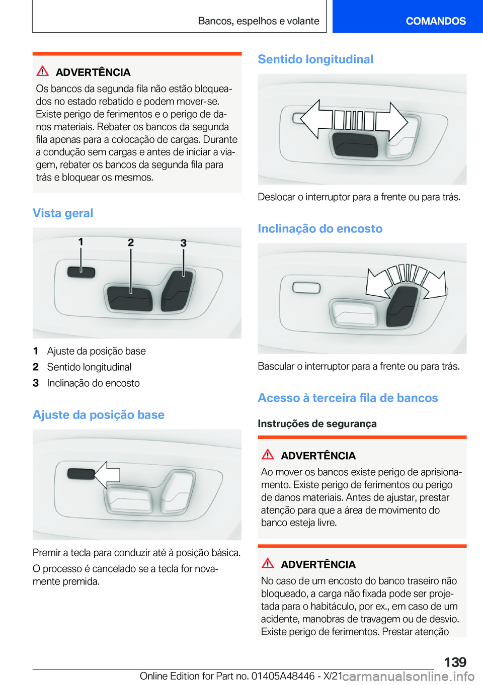 BMW X7 2022  Manual do condutor (in Portuguese) �A�D�V�E�R�T�