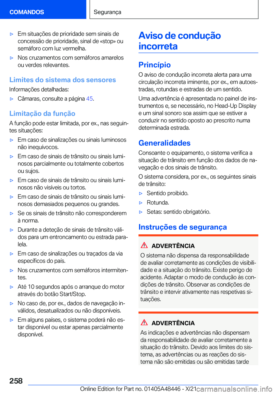 BMW X7 2022  Manual do condutor (in Portuguese) x�E�m��s�i�t�u�a�