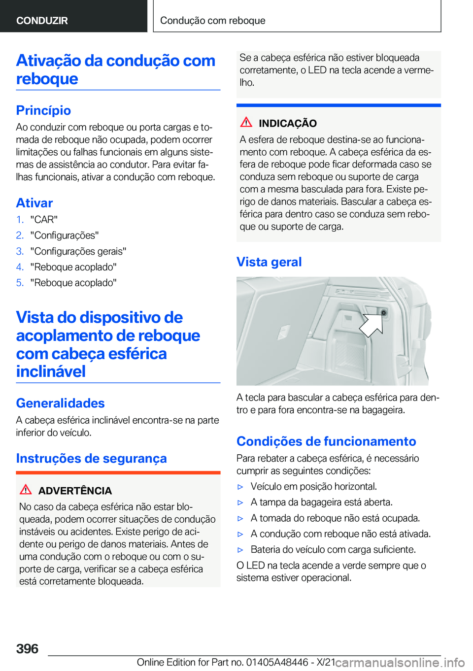 BMW X7 2022  Manual do condutor (in Portuguese) �A�t�i�v�a�