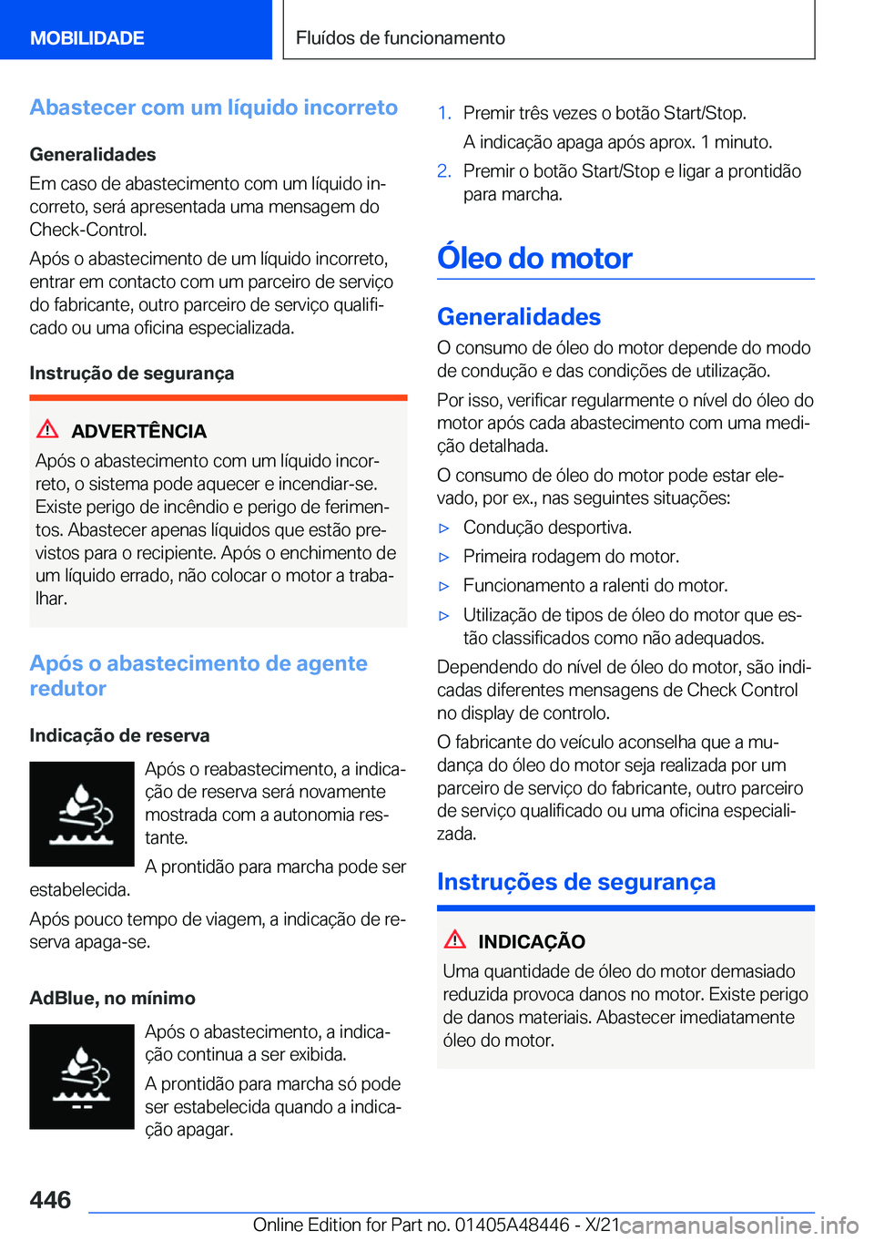 BMW X7 2022  Manual do condutor (in Portuguese) �A�b�a�s�t�e�c�e�r��c�o�m��u�m��l�