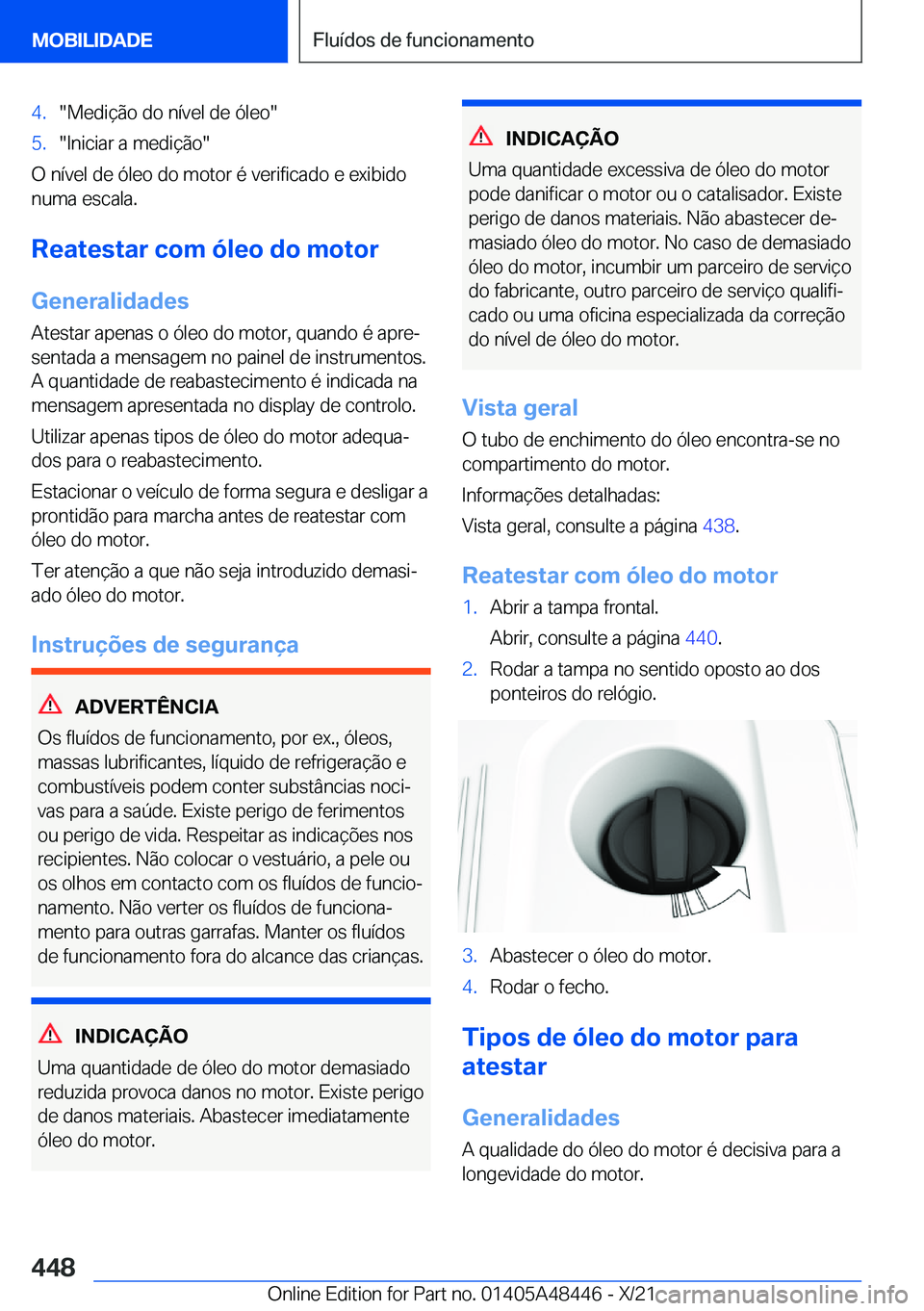 BMW X7 2022  Manual do condutor (in Portuguese) �4�.��M�e�d�i�