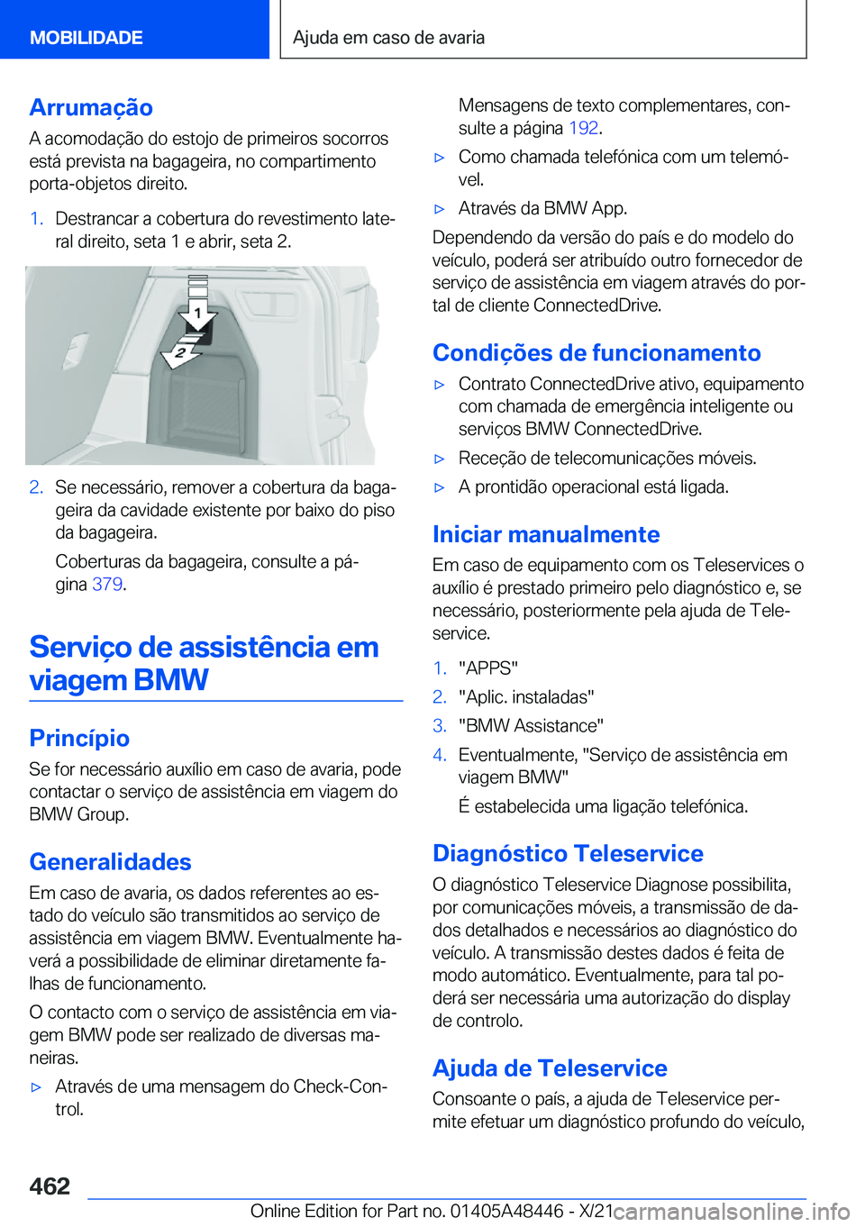 BMW X7 2022  Manual do condutor (in Portuguese) �A�r�r�u�m�a�