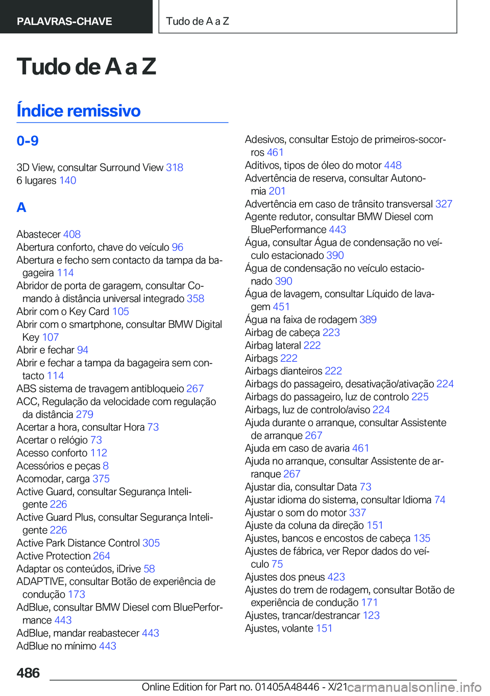 BMW X7 2022  Manual do condutor (in Portuguese) �T�u�d�o��d�e��A��a��Z
�