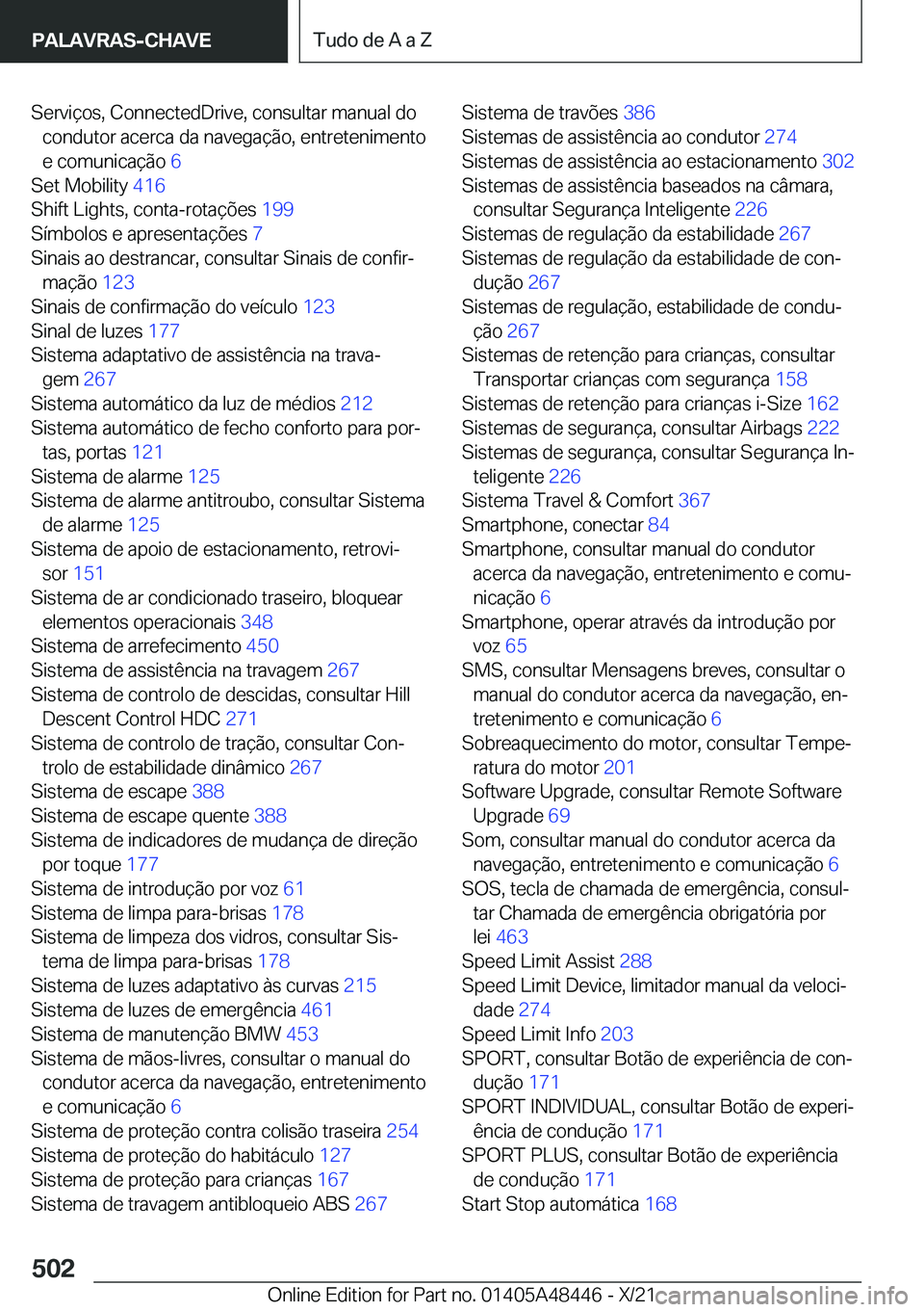 BMW X7 2022  Manual do condutor (in Portuguese) �S�e�r�v�i�