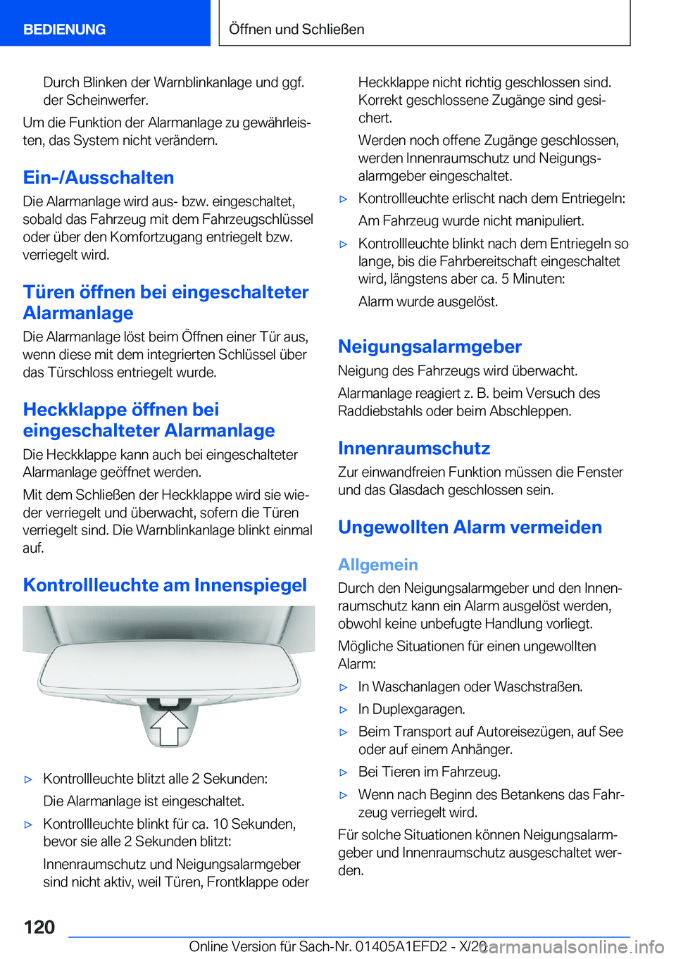 BMW X7 2021  Betriebsanleitungen (in German) �D�u�r�c�h��B�l�i�n�k�e�n��d�e�r��W�a�r�n�b�l�i�n�k�a�n�l�a�g�e��u�n�d��g�g�f�.
�d�e�r��S�c�h�e�i�n�w�e�r�f�e�r�.
�U�m��d�i�e��F�u�n�k�t�i�o�n��d�e�r��A�l�a�r�m�a�n�l�a�g�e��z�u��g�e�w�