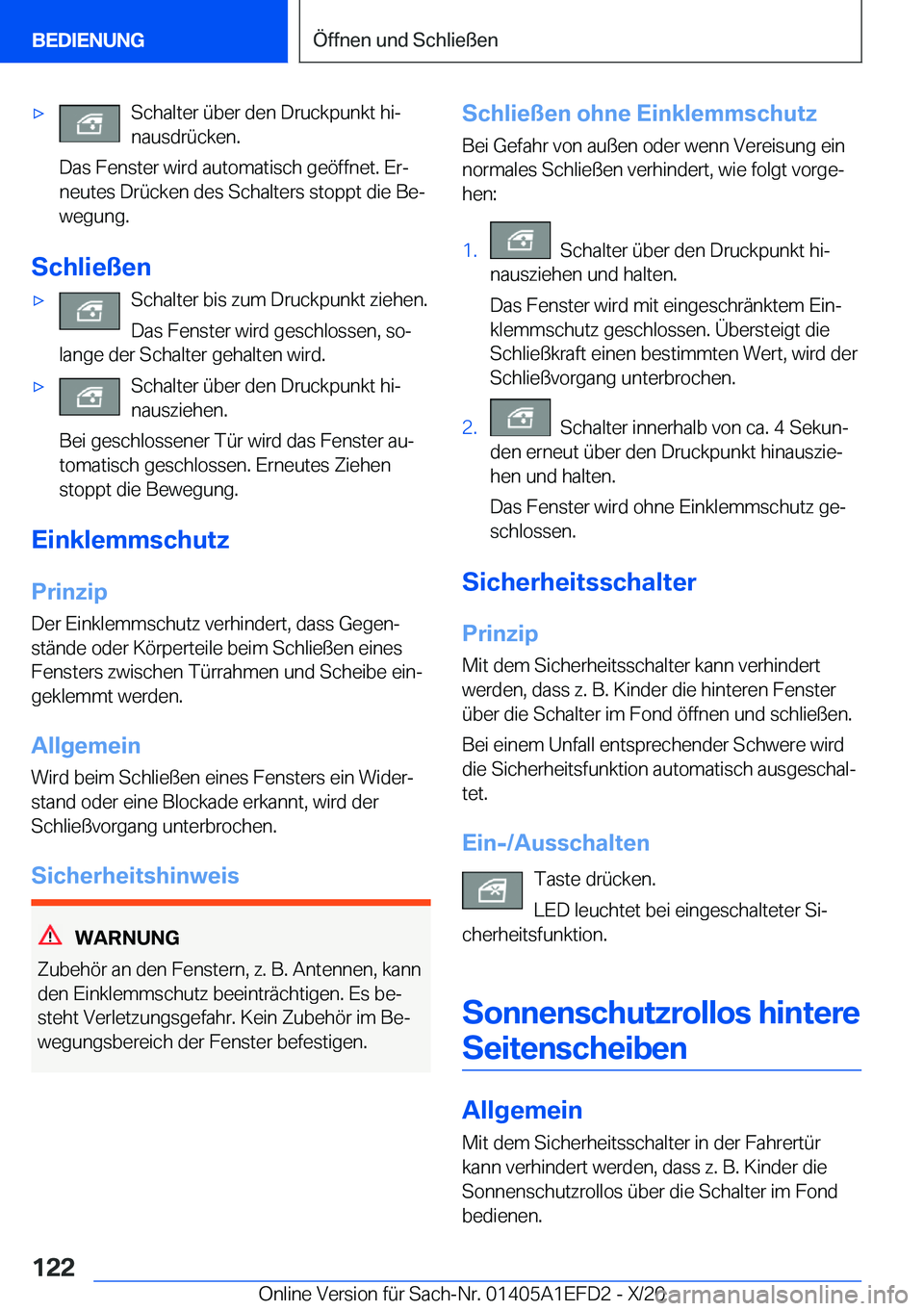BMW X7 2021  Betriebsanleitungen (in German) x�S�c�h�a�l�t�e�r��
