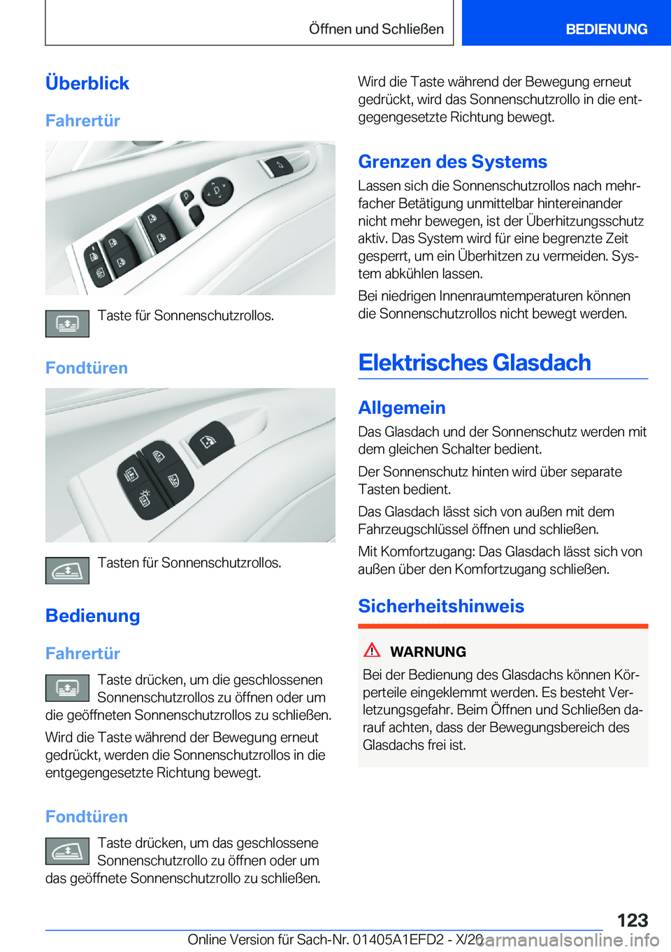 BMW X7 2021  Betriebsanleitungen (in German) �