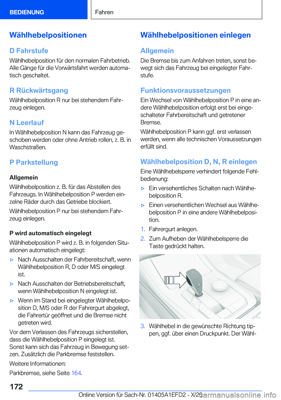 BMW X7 2021  Betriebsanleitungen (in German) �W�