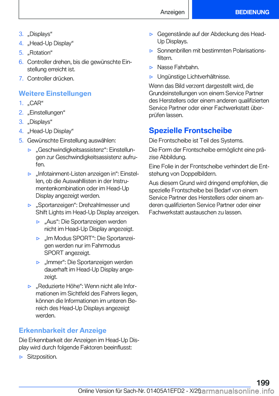 BMW X7 2021  Betriebsanleitungen (in German) �3�.x�D�i�s�p�l�a�y�sv�4�.x�H�e�a�d�-�U�p��D�i�s�p�l�a�yv�5�.x�R�o�t�a�t�i�o�nv�6�.�C�o�n�t�r�o�l�l�e�r��d�r�e�h�e�n�,��b�i�s��d�i�e��g�e�w�